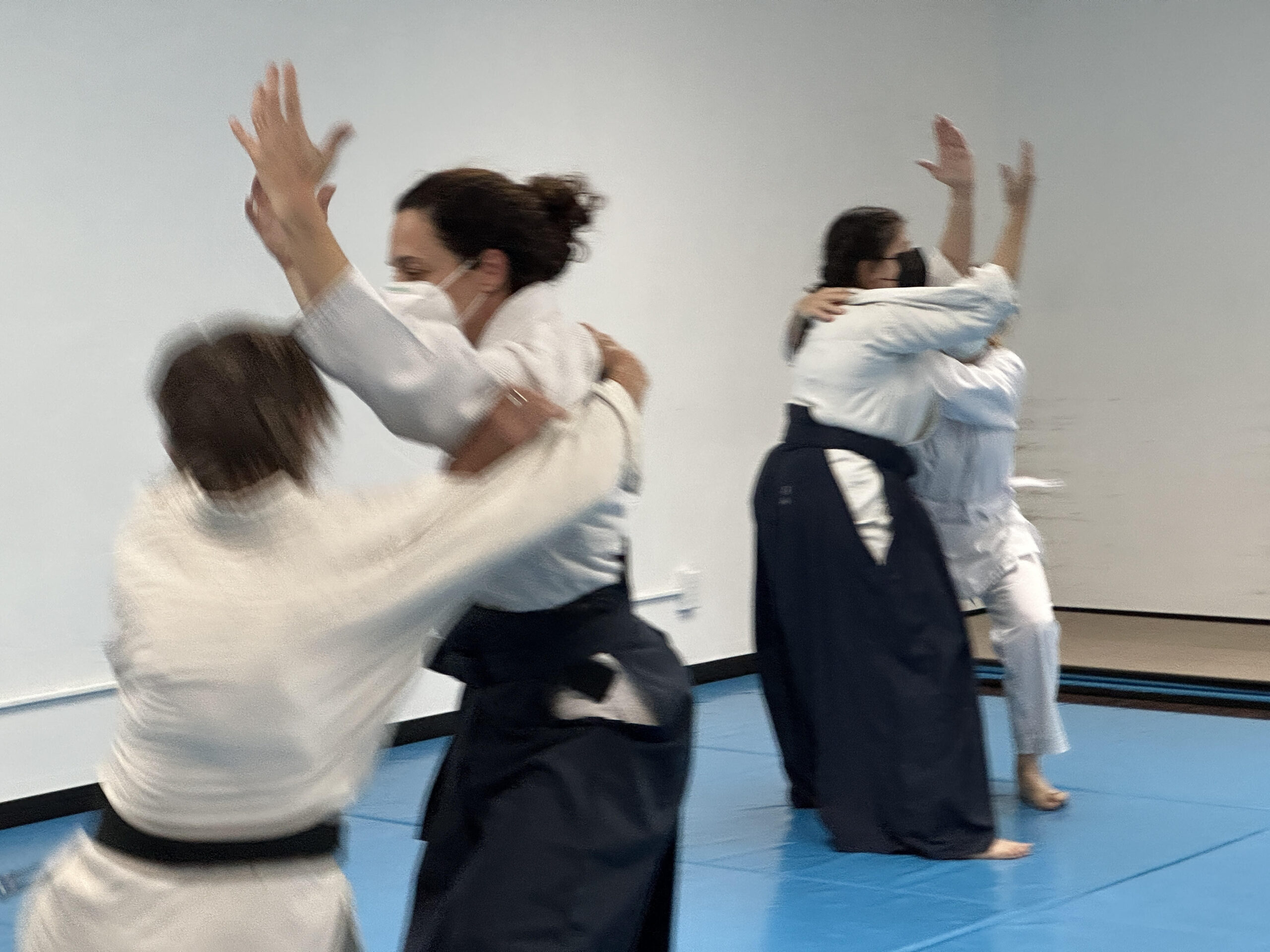 Students training at Aikido of San Diego